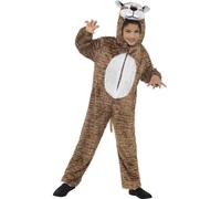 Smiffy's Smiffys Disfraz de tigre, marrón, incluye enterizo con capucha