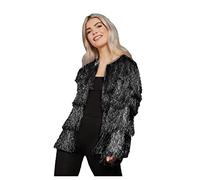 Smiffy's Smiffys Fever Tinsel Festival Jacket Smiffys Fever - Chaqueta para festival de espumillón Mujer (Pack de 1)