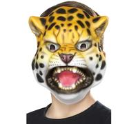 Smiffy's Smiffys Máscara de leopardo, amarillo y negro, EVA