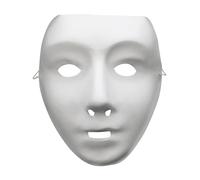 Smiffy's Smiffys Máscara de robot, blanco, en goma Halloween