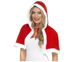 Smiffy's Smiffys Minicapa de Miss Claus, Roja Halloween, Carnaval