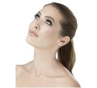 Smiffy's Smiffys Pestañas, Negras, Para pestañear a gusto, contienen pegamento Halloween, Carnaval