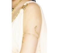 Smiffy's Smiffys Pulsera egipcia, dorada, diseño de serpiente Halloween, Carnaval