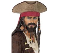 Smiffys Pirate Hat, Brown