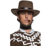 De Lujo para Hombre Pistolero Gunman Disfraz Sombrero de Vaquero de Smiffys