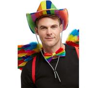 Smiffy's Sombrero Stetson de arcoíris – Halloween, Carnaval