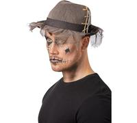 Smiffys Sombrero Trilby estilo gótico de lino envejecido Halloween, Carnaval