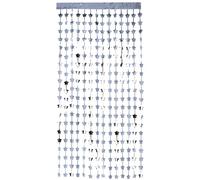 Smiffys Telón de fondo de lámina de estrella, plateado, 190x91cm/ 74x36in Halloween, Carnaval