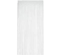 Smiffys Telón de fondo mate con flecos, blanco, 91x244 cm/36x96 in Halloween, Carnaval