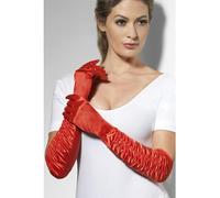 Smiffys Temptress Glove, Fuchsia Long, Fever Gloves Fancy Dress, Fever Dress Up Accessories
