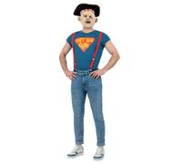 Smiffys The Goonies Sloth Costume Top, Braces, Hat, Mask, Officially Licensed Th