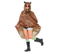 Smiffys Tiger Party Poncho, Tiger Print