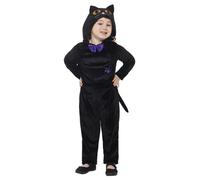 Smiffys Toddler Cat Costume, Black (Size T1)