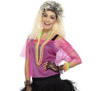 Smiffy's Top de rejilla – Rosa flúor – Halloween