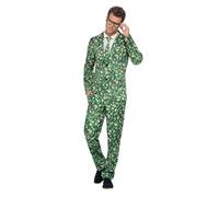 Smiffy's Disfraz col de Bruselas – Verde con chaqueta, pantalones y corbata – Halloween/Carnaval