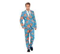 Smiffy's Traje de pez Dorado, Azul con Chaqueta, Pantalones y Corbata, Trajes destacados, Disfraces de Comedia