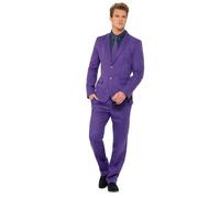 Smiffy's Traje morado con chaqueta, pantalones y corbata – Halloween, Carnaval