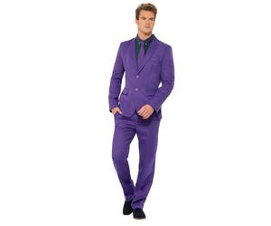 Smiffys Traje Morado, con Chaqueta, Pantalones y Corbata Halloween, Carnaval