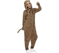 Smiffys Traje Tigre, Todo en Uno con Capucha Halloween, Carnaval