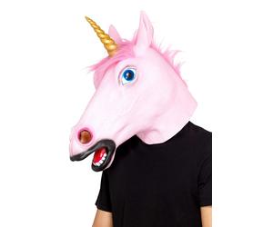 Smiffys Unicorn Latex Mask, Pink
