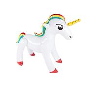 Smiffys Unicornio hinchable, Blanco, 90 cm / 35 pulgadas Halloween