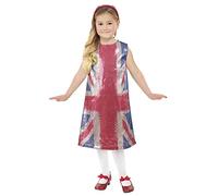 Smiffys Union Jack All That Glitters Vestido pequeño