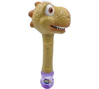 Smiffys Varita de burbujas de dinosaurio con luz LED, con pompero, pilas incluidas