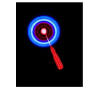 Smiffys Varita de molino de viento con luz LED de 13"/33 cm, Pilas incluidas