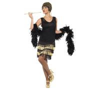 Smiffys Vestido de Disfraz 1920s Diseño Flapper para Mujer (SM1424)