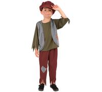 Smiffys Victorian Poor Boy Costume, Green (Size L)