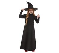 Smiffys Wicked Witch Girl Costume, Black (Size M)