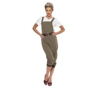 Smiffys WW2 Land Girl Costume, Khaki (Size L)
