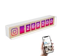 Smiirl Contador Seguidores Instagram en Tiempo Real, WiFi, 7 Dígitos
