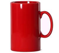 Smilatte Taza de café de cerámica extra grande de 28 onzas, taza de té clásica de porcelana M018 con asa para oficina y hogar, color rojo