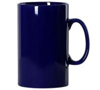 Smilatte Taza de café de cerámica extra grande de 28 onzas, taza de té clásica de porcelana M018 con asa para oficina y hogar, color azul