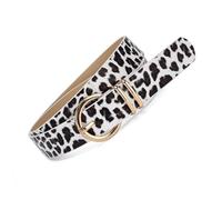 Smilbaley Cinturón De Leopardo, Cinturones De Mujer Modernos, Cinturón De Mujer Con Estampado De Leopardo, Moda Casual, Se Utiliza para Los Vestidos, Jeans, Faldas De Baile (blanco)