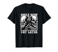 Smile Ahora llora más Tarde de los 90 Cholo Tattoo Art Camiseta