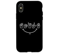 Smile American Sign Language ASL Carcasa para iPhone X/XS