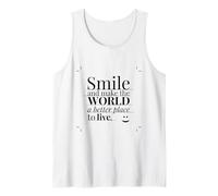 Smile and Make The World a Better Place to Live. Camiseta sin Mangas