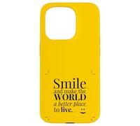 Smile and Make The World a Better Place to Live. Carcasa para iPhone 15 Pro