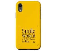 Smile and Make The World a Better Place to Live. Carcasa para iPhone XR