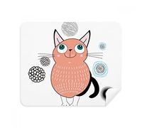 Smile Animal Rosa Gato Teléfono Limpiador de Pantalla Gafas Paño de Limpieza 2pcs Tela de ante