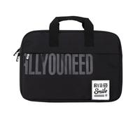 Smile - Bolsa Maletín para portátil hasta 15 y 16 pulgadas Akira Impermeable Negro