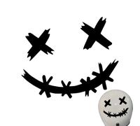 Smile Face Car Stickers - Pegatinas impermeables para casco de bicicleta, paquete de gráficos reflectantes de alta visibilidad, colección de símbolos decorativos adhesivos para coches eléctricos
