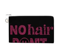 Smile Face of No Hair Don't Care - Monedero divertido para teléfono celular, mini cartera, monedero, llavero pequeño para mujeres y hombres