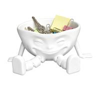 Smile Face Storage Bowls - 3d Printed Serving, 2.5 Inches Multi Purpose Container with Storage Use, Printed Material, Decorative Bowl Design, Home Organizer for Kitchen Office Party Travel Camping