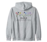 Smile Jesus Loves You Sign,Christian Faith God Bible Verse Sudadera con Capucha