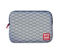 Smile - Kimono - Funda Estampada para portátil. y Tablet Neopreno 13 y 14 Pulgadas Sleeve Estampado japonés SEIGAIHA