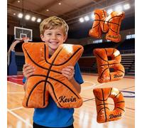 Smile lab Cojín Personalizado con Nombre, Cojín 3D con Letra Inicial A-Z, Almohada Decorativa en Forma de Letra para Casa, Sofá, Dormitorio, Cama, Regalo Personalizado para Cumpleaños y Festividades