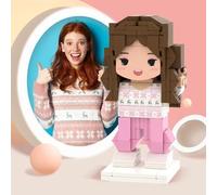 Smile lab Figuras Personalizadas Hechas de Ladrillos de construcción Rompecabezas de Bloques de Fotos Personalizados Regalos de cumpleaños de San Valentín de Navidad para Parejas, Hombres y Mujeres